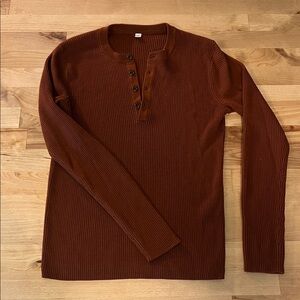 Brown Henley Shirt